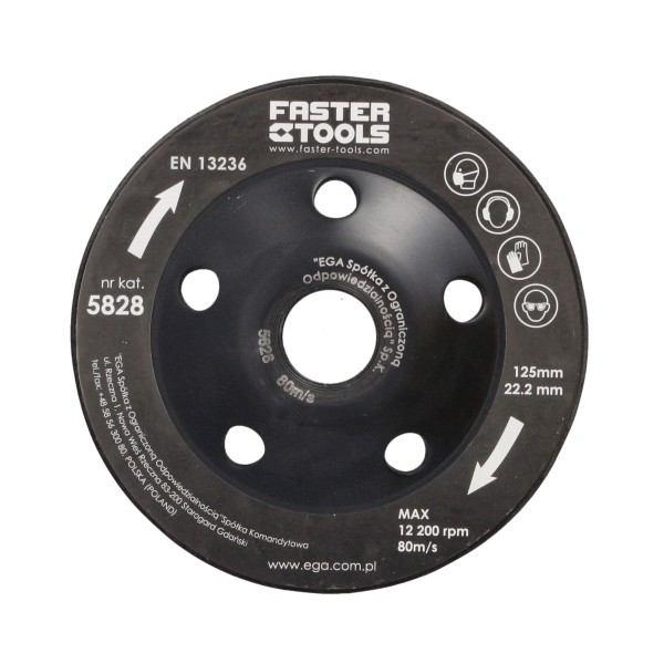 Diskas deimantinis šlifavimui ø125mm 22,2mm                                                         